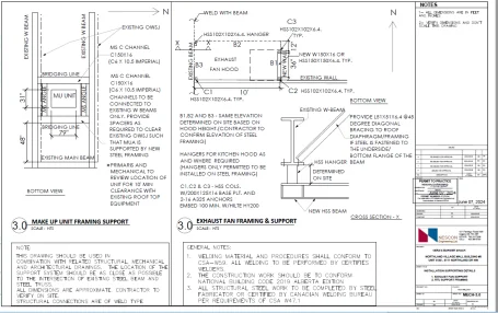 Make-Up Air Unit Support